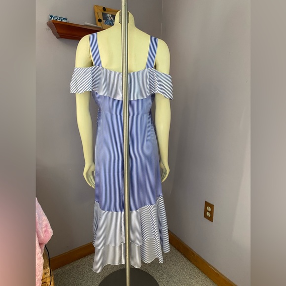 NWT J. Crew Cold Shoulder Silk Dress - Picture 13 of 16